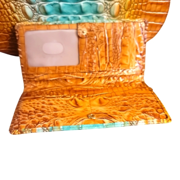 Brahmin Shayna Cactus Ombre Melbourne Crossbody bag and wallet - Picture 3 of 6